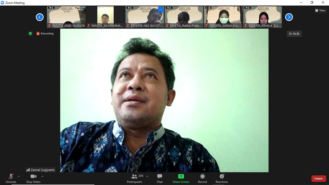 Sambutan Kaprodi D3 Rekam Medis dan Informasi Kesehatan oleh Bapak Dr.dr Zaenal Sugiyanto, M.Kes 
